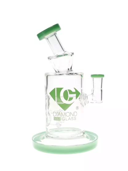 9 Mini Mine Perc Dab Rig by Diamond Glass Jade