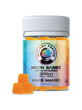 Mars Mango Galaxy Treats Moon Babies D8 Gummies 500mg