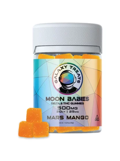Mars Mango Galaxy Treats Moon Babies D8 Gummies 500mg