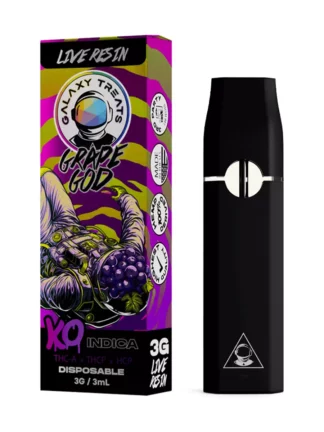 Grape God Galaxy Treats KO Blend Live Resin THC-A+THCP+HCP Disposable 3G/3ML