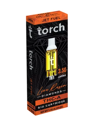 Jet Fuel Torch THC-A Live Resin Diamonds 510 Cartridge 3.5G
