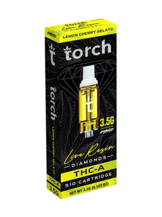 Lemon Cherry Gelato Torch THC-A Live Resin Diamonds 510 Cartridge 3.5G