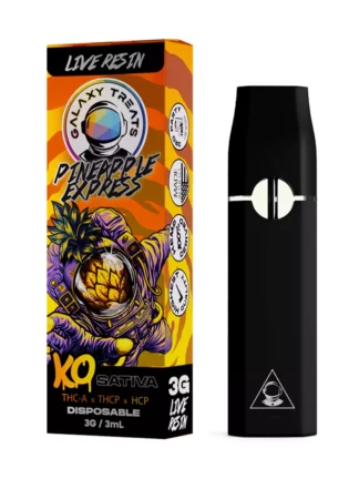 Pineapple Express Galaxy Treats KO Blend Live Resin THC-A+THCP+HCP Disposable 3G/3ML