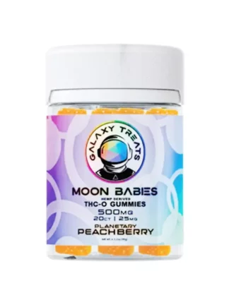 Planetary Peachberry Galaxy Treats Moon Babies THC-O Gummies 500mg