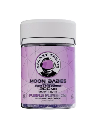 Purple punch og galaxy treats moon babies D9 THC gummies 200mg