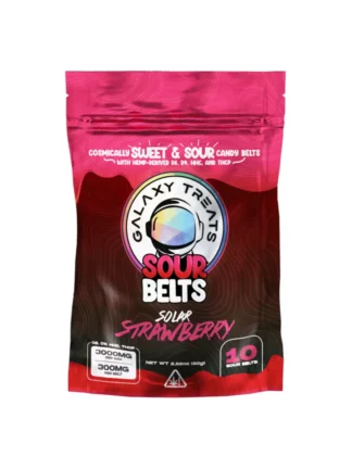Sour Strawberry Galaxy Treats Sour Belts D8+D9+HHC+THCP Gummies 3000mg