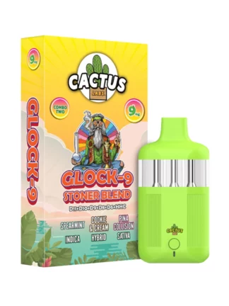 Spearmint Cookie & Cream Pina Collison Cactus Labs Glock 9 Stoner Blend Vape 9ml