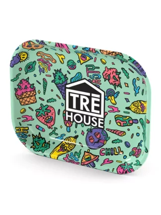 Tre house metal rolling tray medium Green
