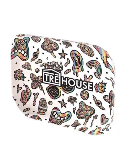 Tre house metal rolling tray medium White