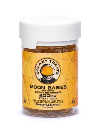 Tropical kush galaxy treats moon babies D9 THC gummies 200mg