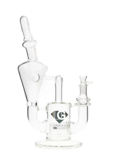16" Omega Recycler Water Pipe by Diamond Glass
