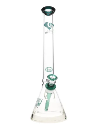 19 99 Ice Pinch Colored Downstem Water Pipe by Diamond Glass Teal