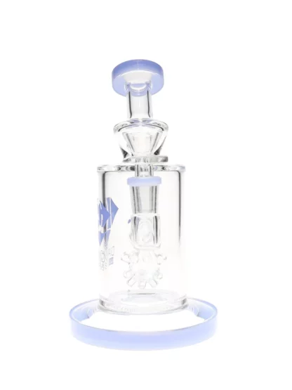 9" Mini Mine Perc Dab Rig by Diamond Glass Side