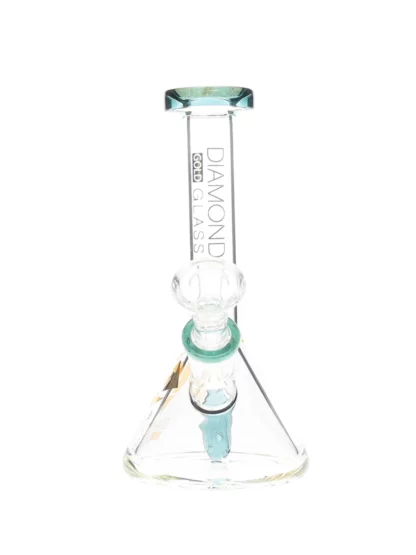 6" Shooter Stem Perc Dab Rig by Diamond Glass Side
