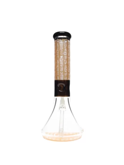 12" Glyph No Perc Beaker Bong by Diamond Glass Other side