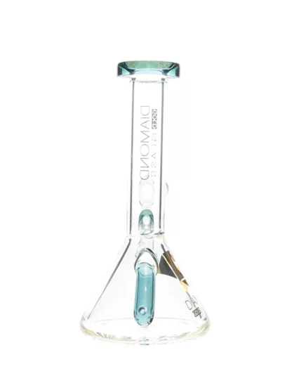 6" Shooter Stem Perc Dab Rig by Diamond Glass Back