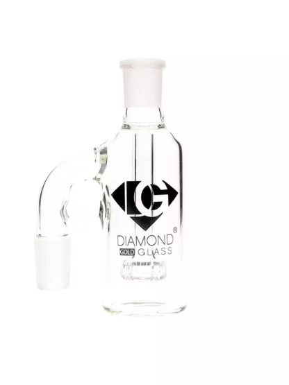 6 Diamond Glass Meta 90 Degree 19MM Ash Catcher