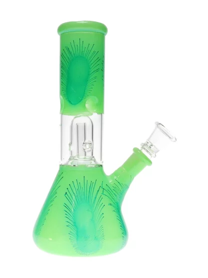 8 Bamboo Beaker Base Water Pipe Green