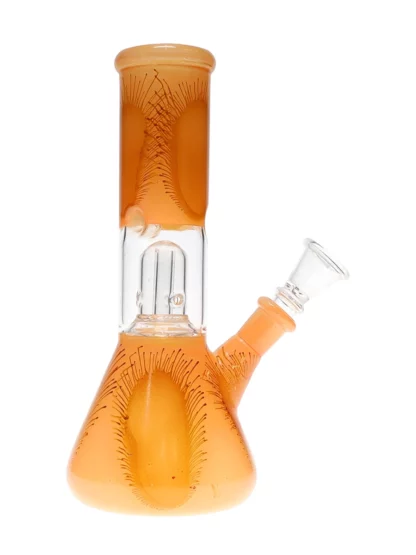 8 Bamboo Beaker Base Water Pipe Orange