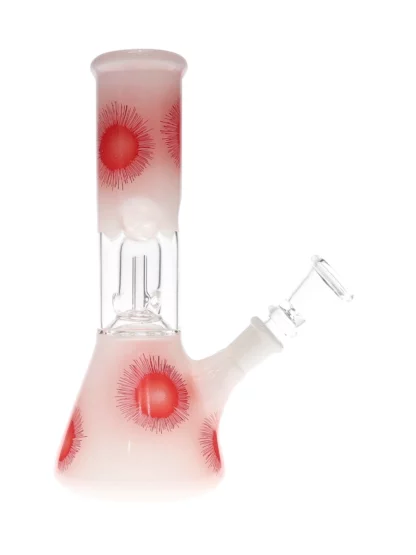 8 Dandelions Beaker Base Water Pipe red