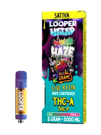 Amnesia Haze Looper Lifted Series THC-A+THC-P Live Resin Vape 2G