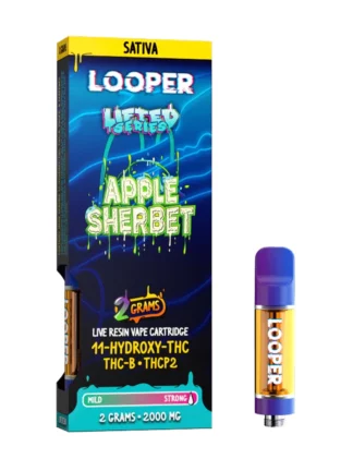 Apple Sherbet Looper Lifted Series 11-Hydroxy-THC+THC-B+THCP2 Vape 2G