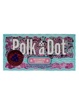 Blue Cotton Candy PolkaDot Magic Mushroom Belgian Magic Blend Chocolate