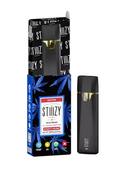 Blue Dream STIIIZY X-Blend Live Resin All-In-One Disposable 2G open