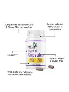 CBDfx Night Capsules 900mg CBD+CBN D