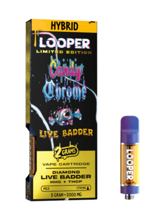 Candy Chrome Looper Limited Edition Diamond Live Badder HHC+THC-P Vape 2G