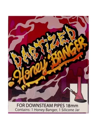 DABTIZED STEMLESS HONEY BANGER 18MM MALE WITH SILICONE JAR 2
