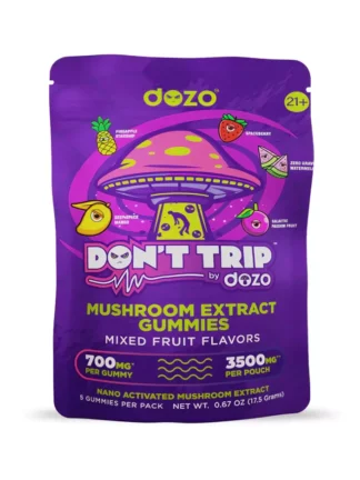 Dozo Don't Trip Mixed Fruit Flavors Mushroom Gummies 3500MG