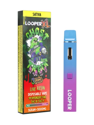 Ghost Train Haze Looper XL 11-Hydroxy-THC+ THC-B+THC-P Live Resin Disposable Vape 3G