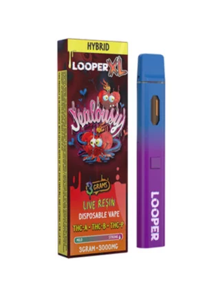 Jealousy Looper XL THC-A+THC-B+THC-P Live Resin Disposable Vape 3G