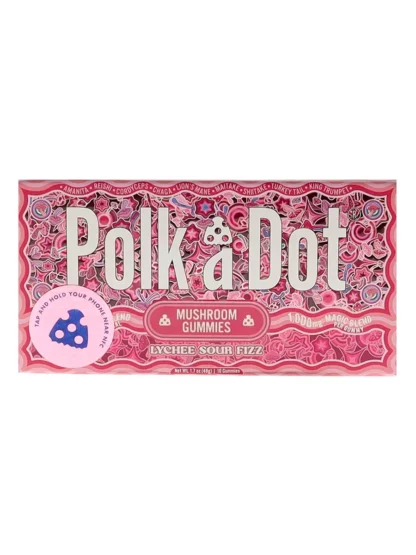 Lychee Sour Fizz PolkaDot Magic Mushroom Belgian Magic Blend Chocolate