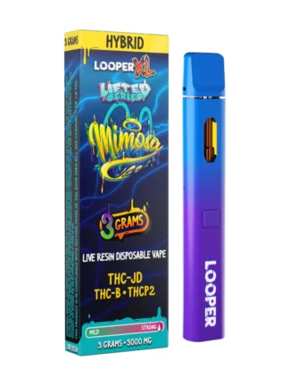 Mimosa Looper XL Lifted Series THC-JD+ THC-B+THCP2 Live Resin Disposable Vape 3G