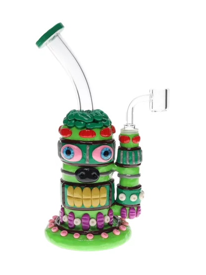 Monster Bent Neck Water Pipe Green