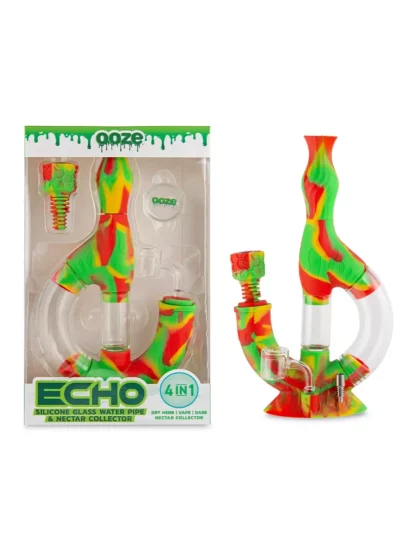 Ooze Ozone 4-In-1 Nectar Collector Silicone Vape Ooze Ozone 4-In-1 Nectar Collector Silicone Vape Rasta