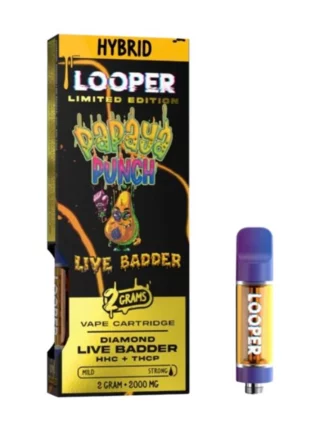 Papaya Punch Looper Limited Edition Diamond Live Badder HHC+THC-P Vape 2G