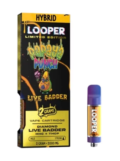Papaya Punch Looper Limited Edition Diamond Live Badder HHC+THC-P Vape 2G