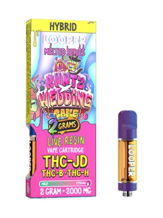 Runtz Wedding Cake Looper Melted Series THC-JD+THC-B+THC-H Live Resin Vape 2G