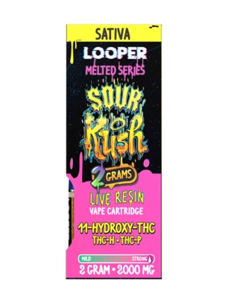 Sour Kush Looper Melted Series 11-Hydroxy-THC+THC-H+THC-P Vape 2G