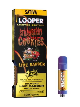 Strawberry Cookies Looper Limited Edition Diamond Live Badder HHC+THC-P Vape 2G