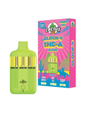 Train Wreck AK-47 GDP Cactus Labs Glock 9 THC-A Blend Vape 9000mg