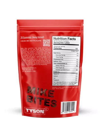 Watermelon Tyson 2.0 Mike Bites Delta-9 Gummies 400mg