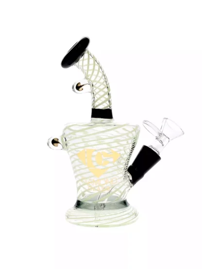 6" Krabs Stem Perc Dab Rig by Diamond Glass