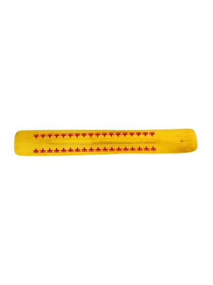 Wooden Incense Holder Yellow