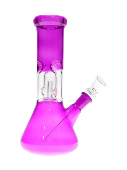 8" Neon Beaker Base Water Pipe Purple