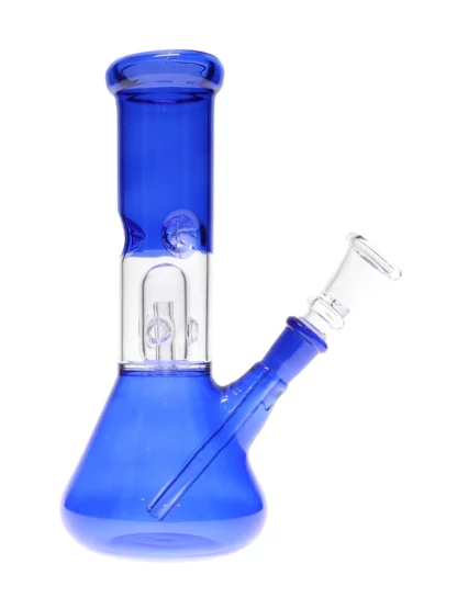 8" Neon Beaker Base Water Blue