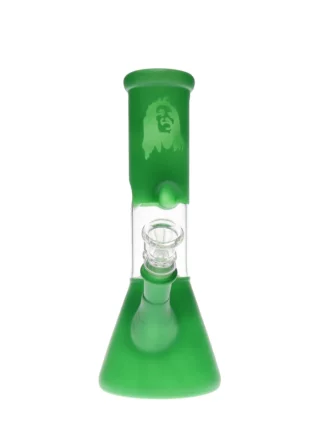 8" Bob Marley Beaker Base Silicone Water Pipe Green